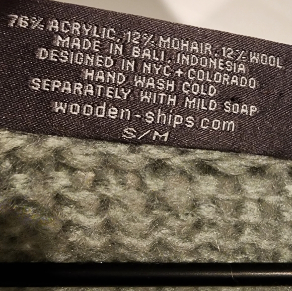 Wooden Ships Apres Cozy Crew Knit Mohair Wool Blend Pullover Sweater sz Sm/Md - Picture 5 of 8